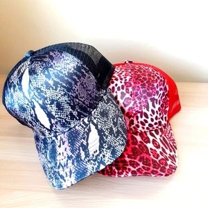 Ponytail hat bundle for women
